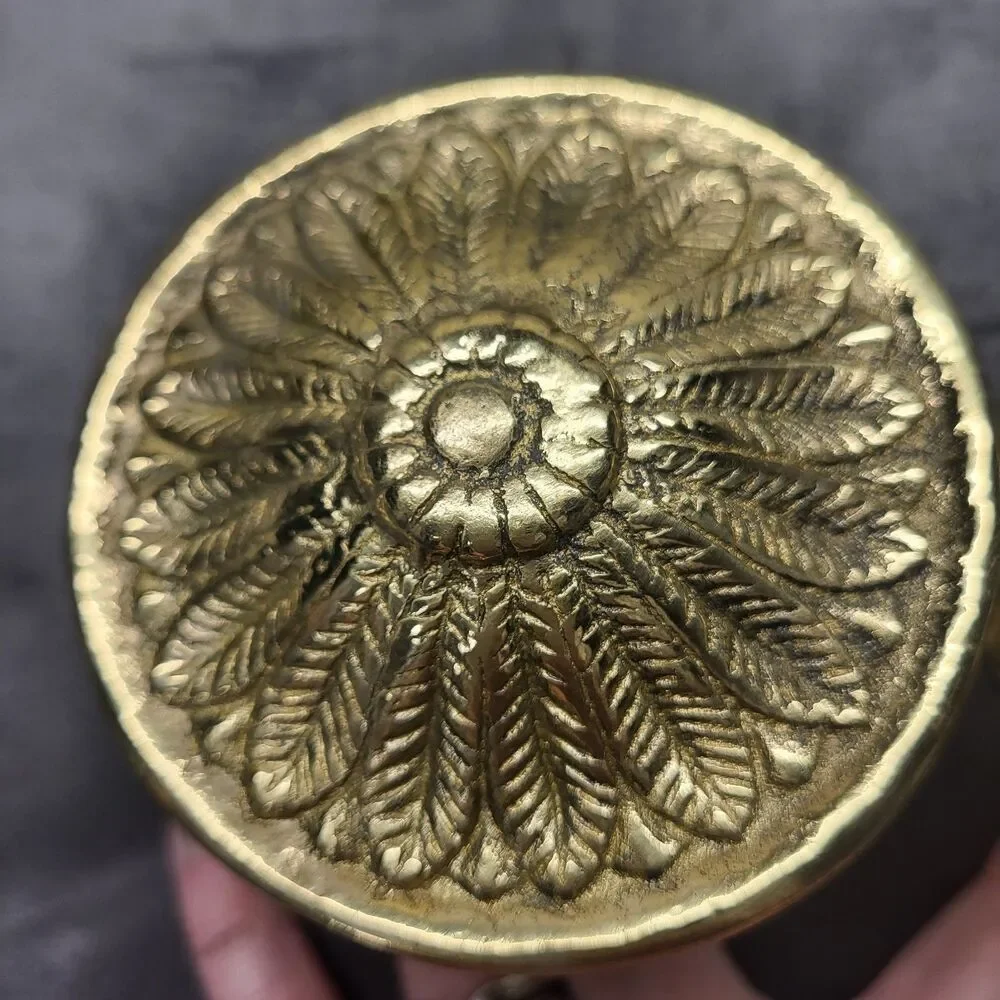 The Bombay Company Vintage Brass Curtain Tie Back Set Adam Tie Back Medallion
